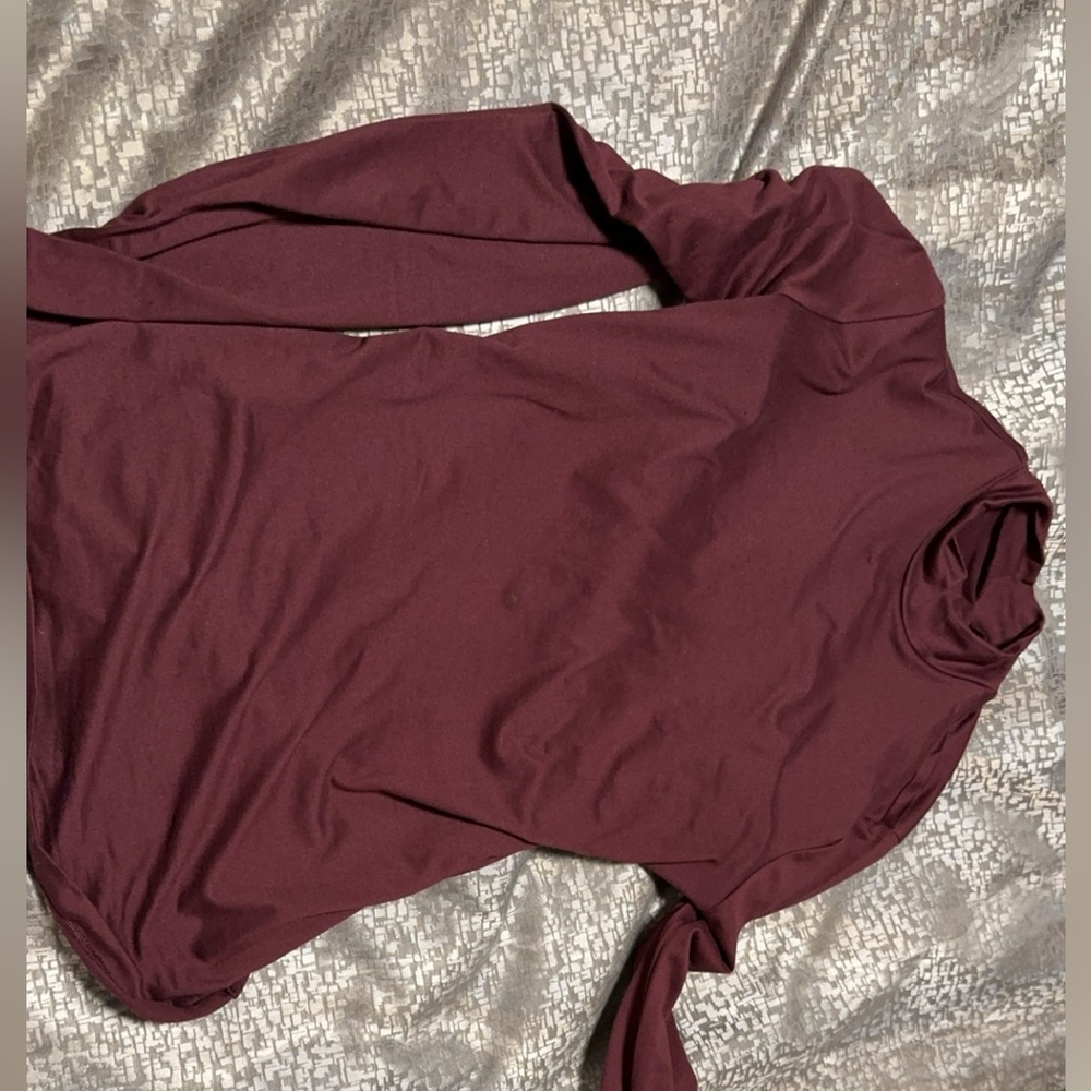 Burgundy/Dark Purple turtle neck Top
